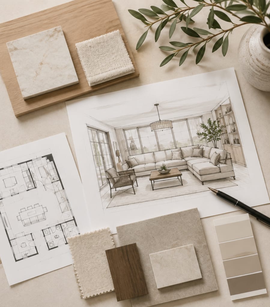 We develop initial concepts and ideas that reflect your vision and lifestyle.